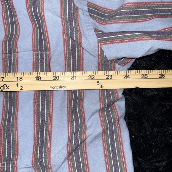 Vintage Gant Salty Dog Shirt Mens Large Blue Striped Chambray Button Down 90s - Picture 6 of 7